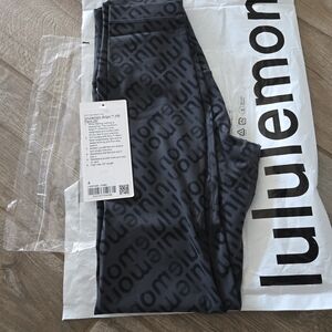 Lululemon Dark Gray Patterned Leggings
